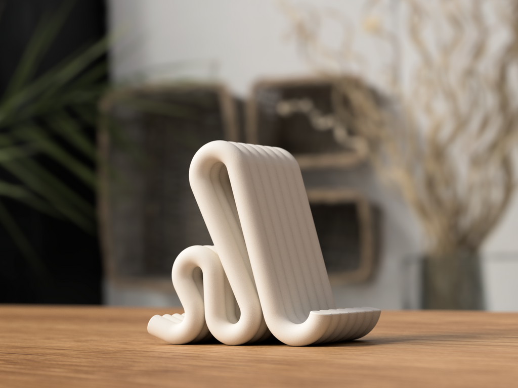 Mobilholder til skrivebord – stilrent 3D-printet stativ