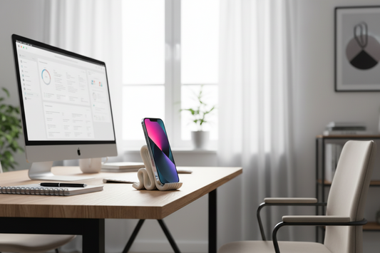 Mobilholder til skrivebord – stilrent stativ